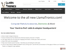 Tablet Screenshot of llamatronics.com